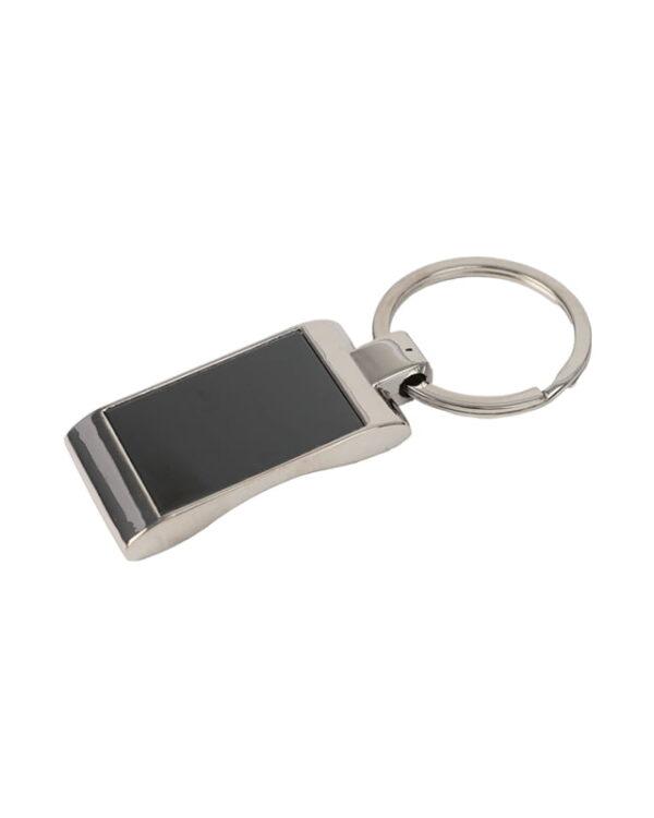 Archibald - Rectangle Keychain with Black Plate