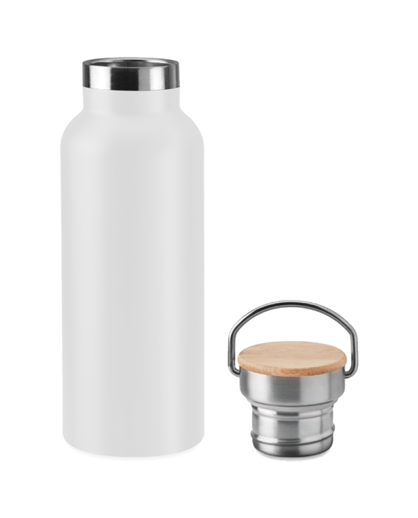 Stainless Steel Bamboo Flask - Image 3