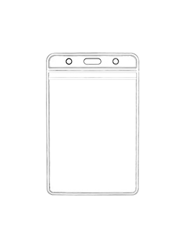 ID Card Pouch PVC 113x145mm- Vertical