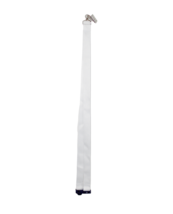 Lanyard 20mm 2 in 1 with Crocodile Clip Sublimation- White - Image 3