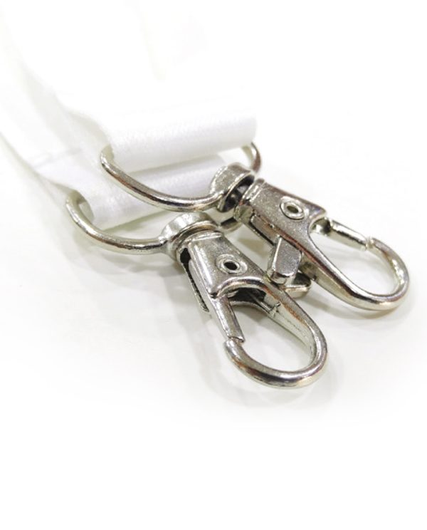 Lanyard 20mm Twin Hook Sublimation- White - Image 2